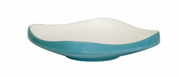 globy açık büfe kare sunum tabağı mavi 25,5x25,5x7 cm