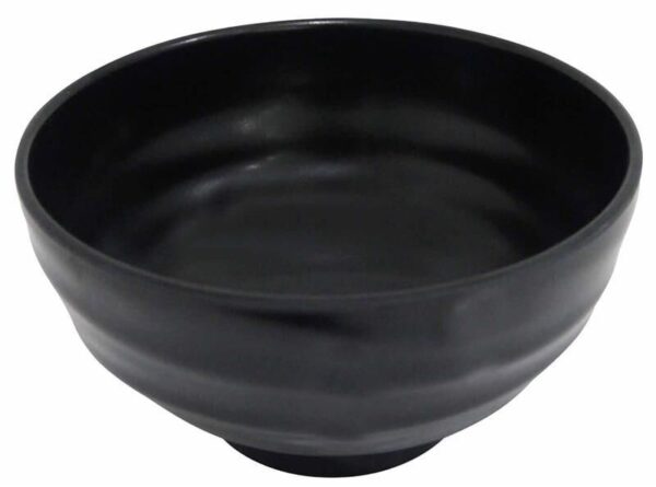 globy açık büfe yuvarlak kase siyah 19 cm