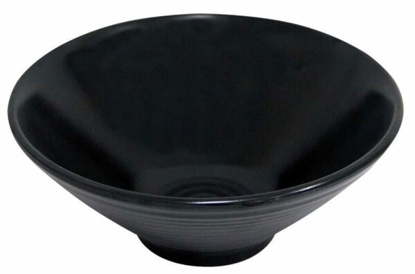 globy açık büfe yuvarlak kase siyah 23 cm