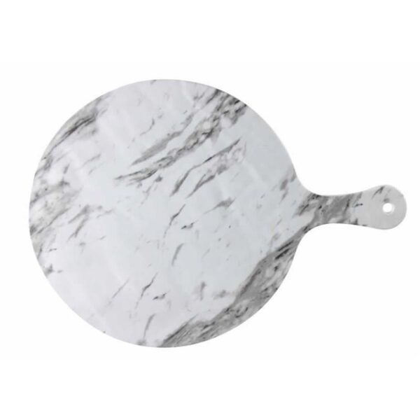 globy açık büfe melamin mermer desen servis sunum tabağı 53,2x38 cm