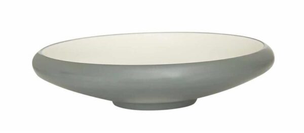 globy açık büfe yuvarlak Çukur tabak gri 24,8x6 cm