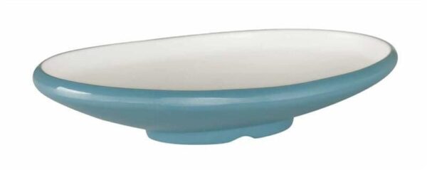 globy açık büfe oval sunum tabağı mavi 30x22x6 cm