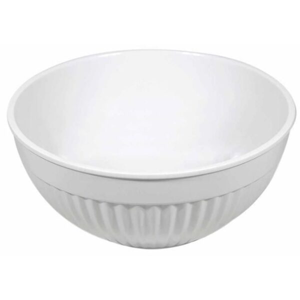 globy açık büfe yuvarlak salata kase beyaz 25x12 cm