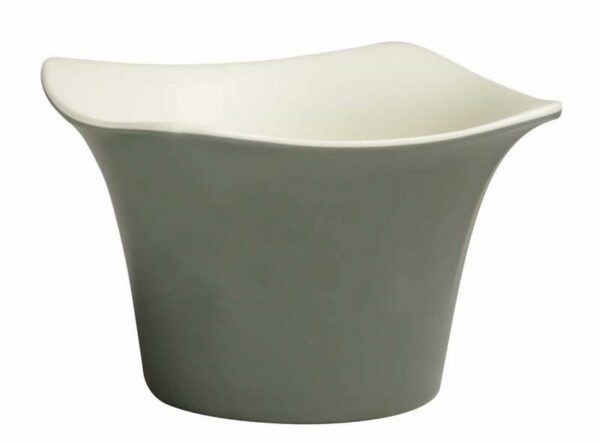 globy açık büfe kase , sosluk gri 13x13x9 cm