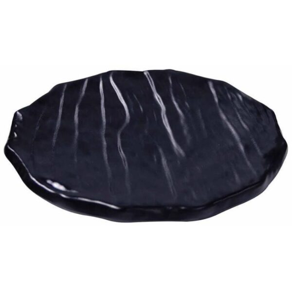 globy açık büfe dalgalı granit yuvarlak tabak 29,5x3,5 cm