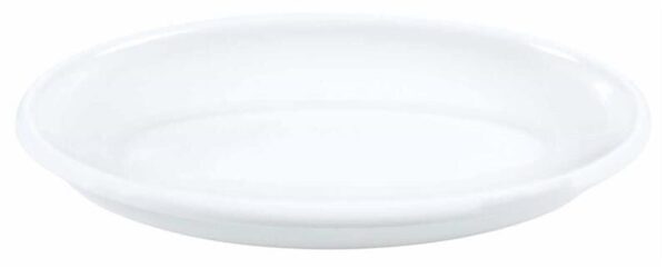 globy açık büfe melamin sunum tabak yuvarlak siyah 40x29x5,6 cm