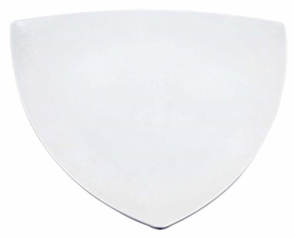 globy açık büfe melamin Üçgen sunum tabak beyaz 44 cm