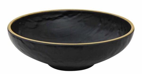 globy açık büfe melamin yuvarlak servis kasesi , teşhir kase yellow 23x23x7 cm