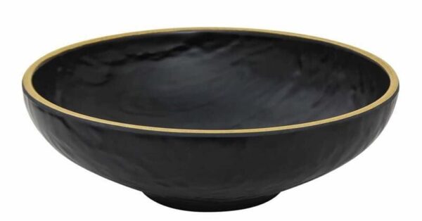 globy açık büfe melamin yuvarlak servis kasesi , teşhir kase yellow 26x26x8 cm