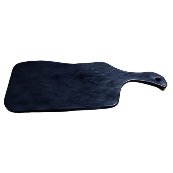 globy açık büfe saplı melamin sunum tabağı mat siyah