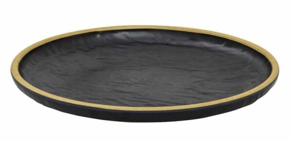 globy açık büfe yuvarlak servis sunum tabağı yellow 28x28x3,2 cm