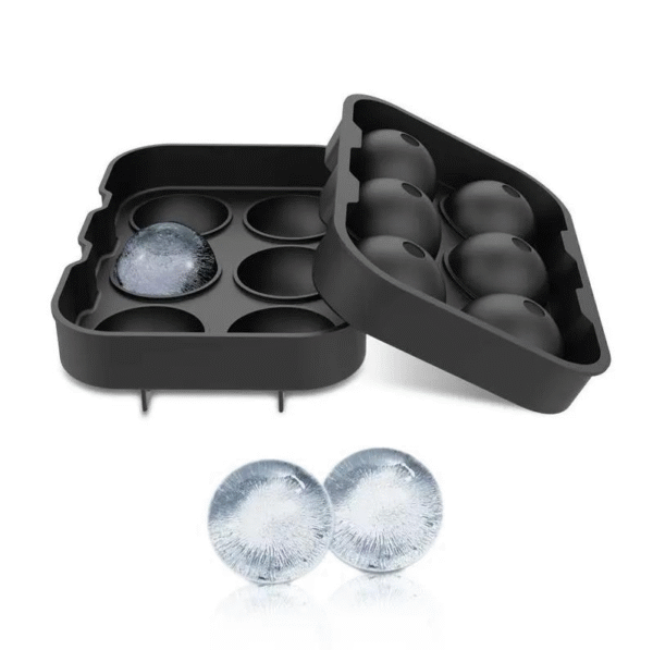 globy silikon buz kalıbı yuvarlak 6’lı