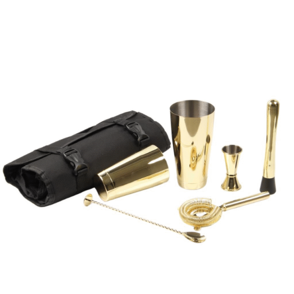 globy Çantalı bar seti 5 parça altın