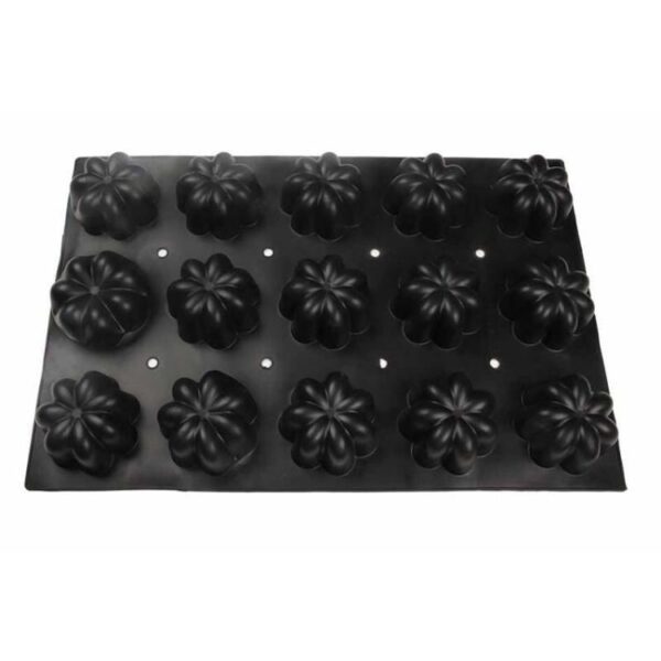 globy profesyonel silikon Çiçek tatlı, kek kalıbı 15'li