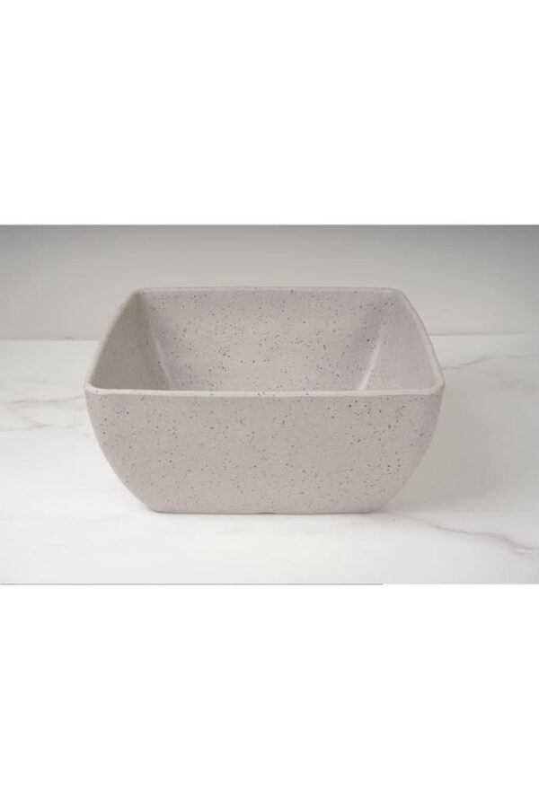 globy melamin açık büfe granit kase açık gri 25.5*25.5*11.5cm;