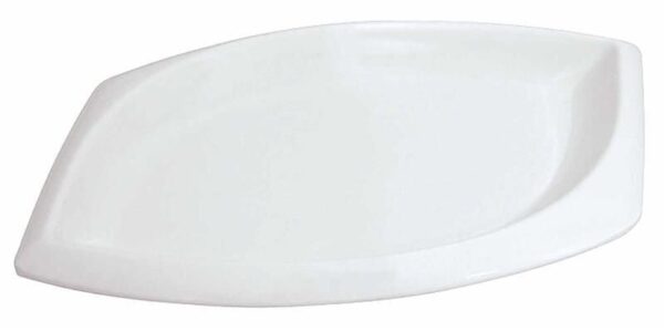 globy melamin elips sunum tabağı beyaz 44,5 cm