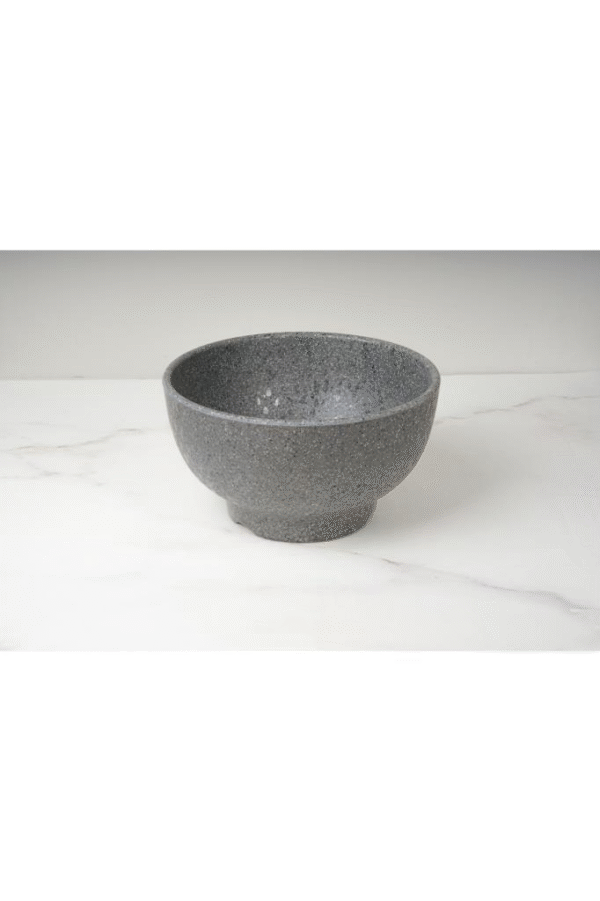 globy melamin granit yuvarlak kase koyu gri 20 cm