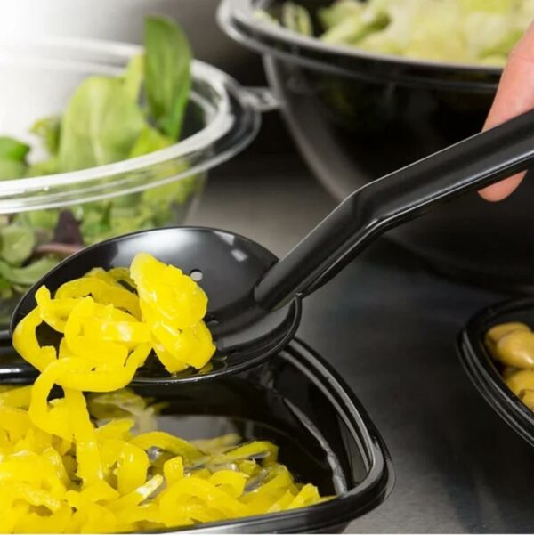 globy polikarbon delikli servis kaşığı 34 cm, siyah