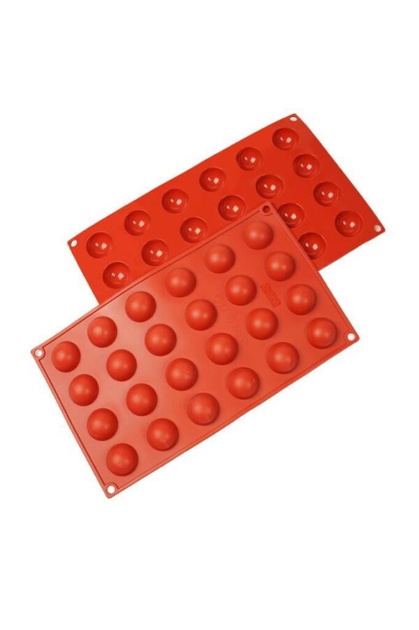 globy silikon yarım küre desenli kek kalıbı 24'lü