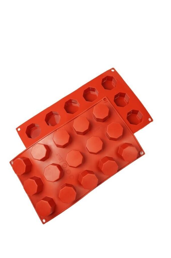 globy silikon sekizgen kek kalıbı, silikon Çikolata kalıbı kalıbı 15'li