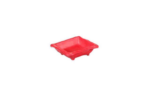 globy minimal yuvarlak kase kırmızı 7.3*3cm